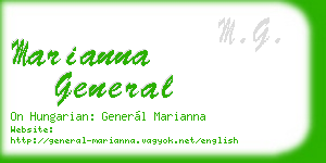 marianna general business card