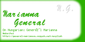 marianna general business card
